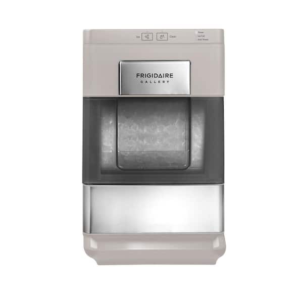 11 in. 33 lb. Countertop Nugget Ice Maker with Touch Controls with Stainless Steel in Grey