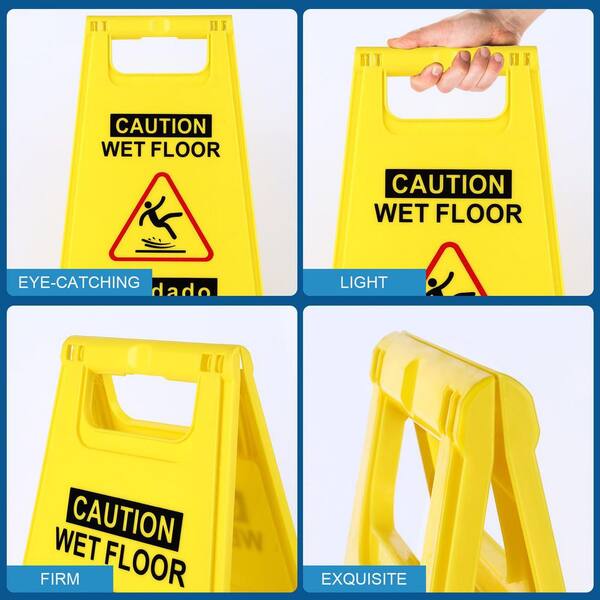 thumbnail image 2 of Blue Ocean Signs Caution Wet Floor Warning Sticker - Weatherproof UV Stable 2 of 6