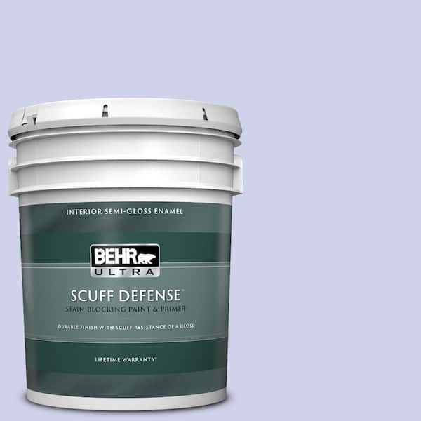 BEHR ULTRA 5 gal. #P550-2 Artistic Violet Extra Durable Semi-Gloss Enamel Interior Paint & Primer
