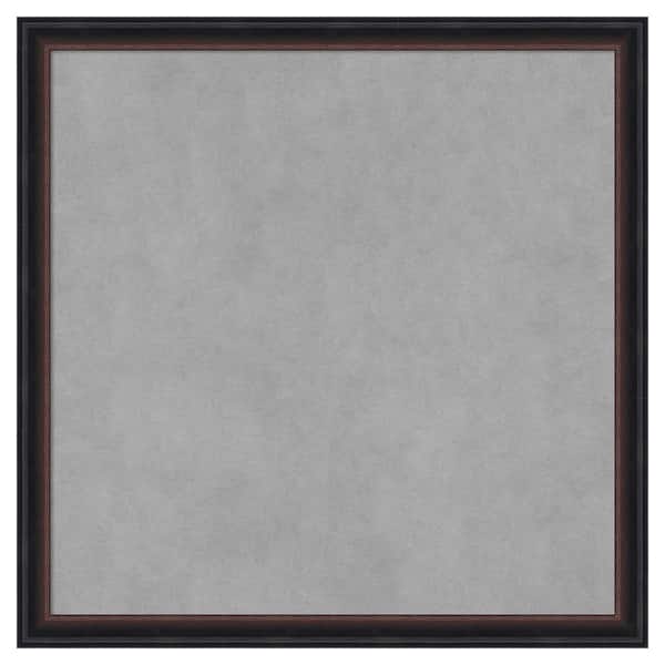 Amanti Art Salon Scoop Red Black 22 in. x 22 in. Framed Magnetic Board