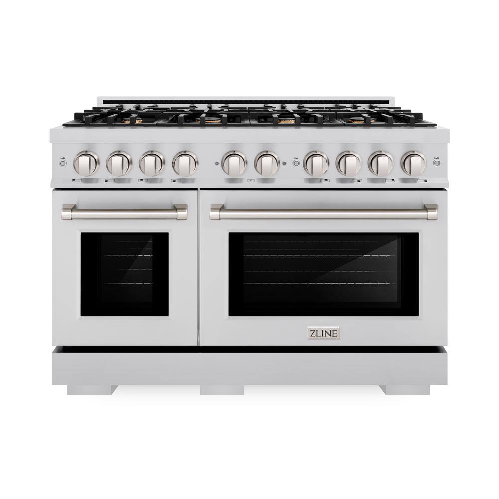 Select 48 in. 8-Burner Dual Fuel Range with Double Oven and Brass Burners in Stainless Steel price history on PriceWatchPro