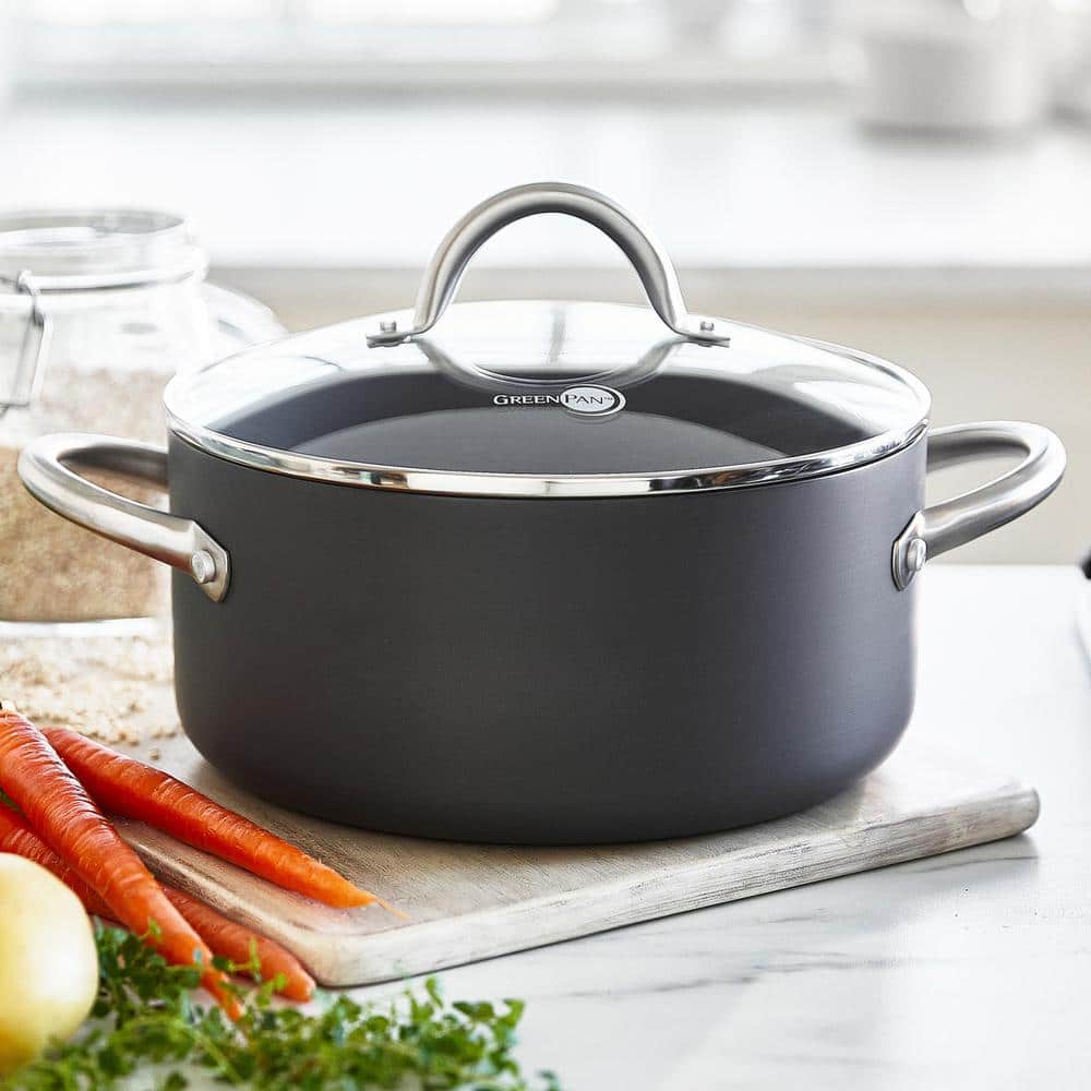 Green 5 qt. Hard Anodized Ceramic Dutch Oven
