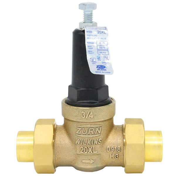 Wilkins 3/4 in. 20XL Pressure Reducing Valve (Double Union Copper Sweat x Copper Sweat)