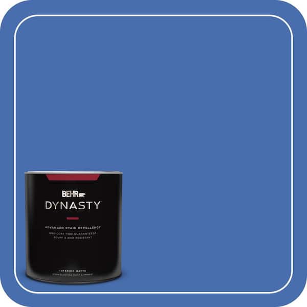 1 qt. #PPU15-05 New Age Blue One-Coat Hide Matte Interior Stain-Blocking Paint and Primer