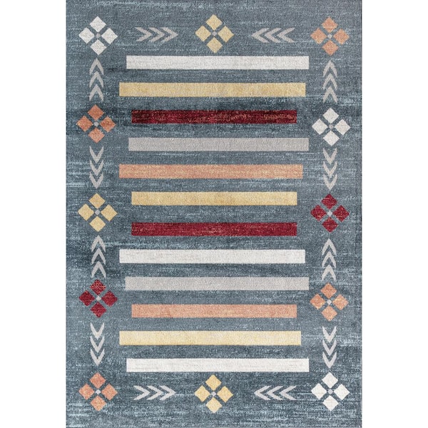 Rugs America Blue Harmony 2 ft. x 4 ft. Indoor Area Rug