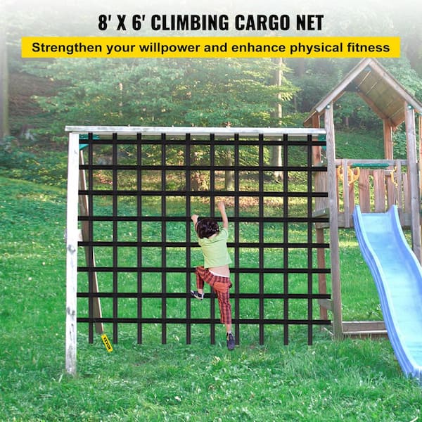 VEVOR Climbing Cargo Net 30 x 150 in. Playground Climbing Cargo Net with  500 lbs. Weight Capacity Rope Ladder for Kids PPWLSBD30X108I43PV0 - The  Home Depot