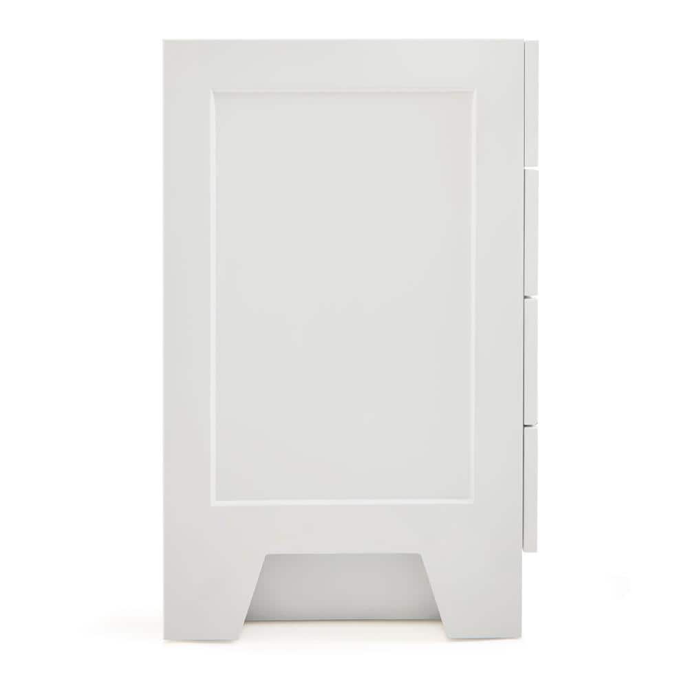 Taylor 60'' White Freestanding Single Vanity with Brass Hardware