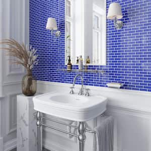 Cobalt Blue 11.9 in. x 11.9 in. Polished Glass Mosaic Tile (28 Cases/137.76.9 sq. ft./Pallet)