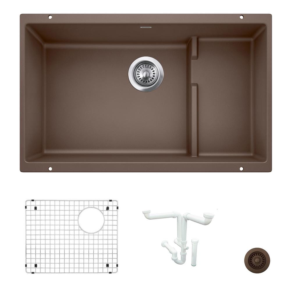 Precis 28.75 in. Undermount Single Bowl Cafe Granite Composite Kitchen Sink