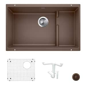 Precis 28.75 in. Undermount Single Bowl Cafe Granite Composite Kitchen Sink Kit with Accessories