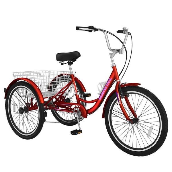 adult red tricycle