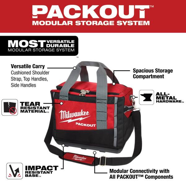 Milwaukee - 3/8 in. Drive Metric Ratchet and Socket Mechanics Tool Set with PACKOUT Case and Bag (32-Piece)