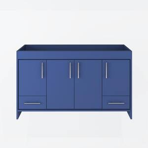 Pacific 60 in. W x 18 in. D x 33.88 in. H Bath Vanity Cabinet without Top in Navy
