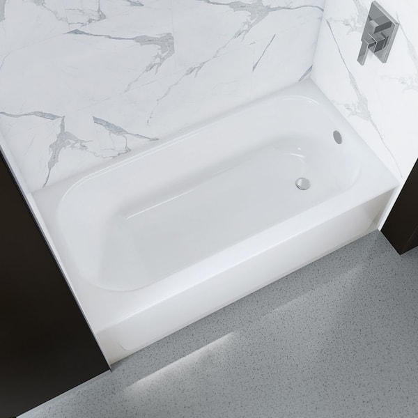 Bootz Industries Maui Plus 60 in. x 32 in. Alcove Soaking Bathtub