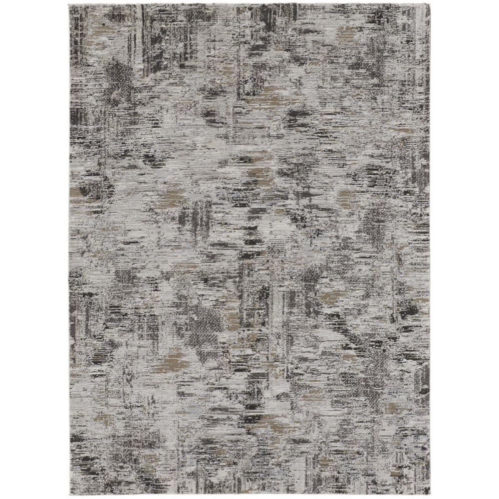 10 x 14 Gray, Ivory Abstract Area Rug price history on PriceWatchPro
