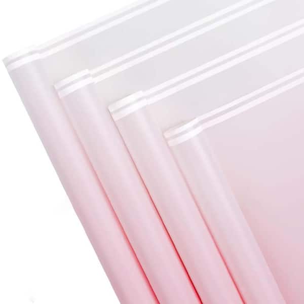 N/A 20 Sheet Waterproof Floral Bouquet Wrapping Paper Pink Elegant Gradient Design for Wedding Birthday DIY Gift Packaging