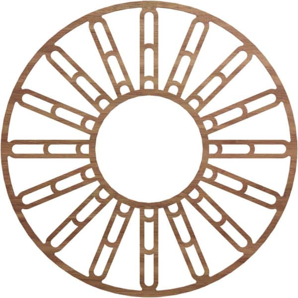 Ekena Millwork 0.375 in. x 40 in. x 40 in. Wood Medallion Moulding