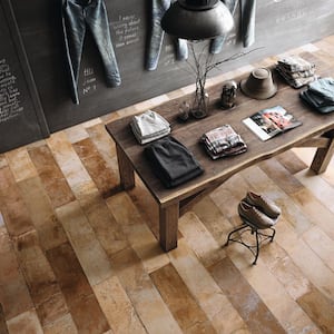 Terre Rosso 9-7/8 in. x 39-1/2 in. Porcelain Floor and Wall Tile (19.25 sq. ft./Case)