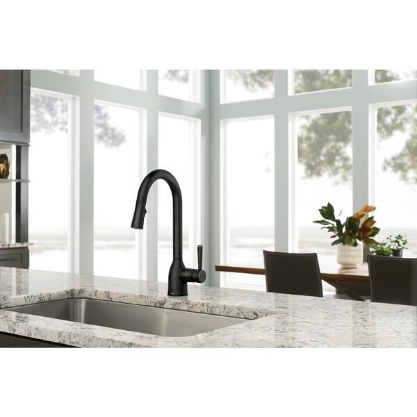 ⭐️NATURAL BEAUTY BASIC Adler One-Handle High Arc Pulldown Kitchen Faucet – Moen