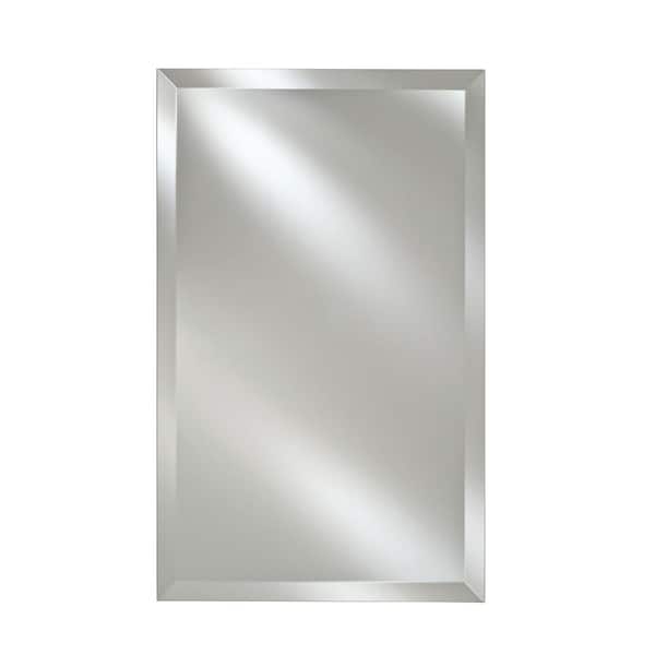 Afina Radiance 16 in. W x 26 in. H Frameless Rectangular Beveled Edge Bathroom Vanity Mirror in Clear