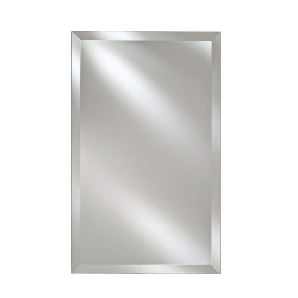 Afina Single Door 16 in. x 22 in. Recessed Medicine Cabinet Basix Frameless  Beveled SD1622RBSXFB The Home Depot