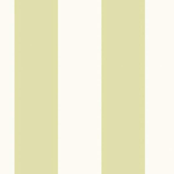 The Wallpaper Company 56 sq. ft. Green And White Extensive Stripe Wallpaper