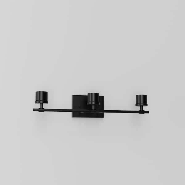 1-Pack 19.1 in. Mounting Frame for Chrome and Black Vanity Light with E26 Base and Round Wall Box