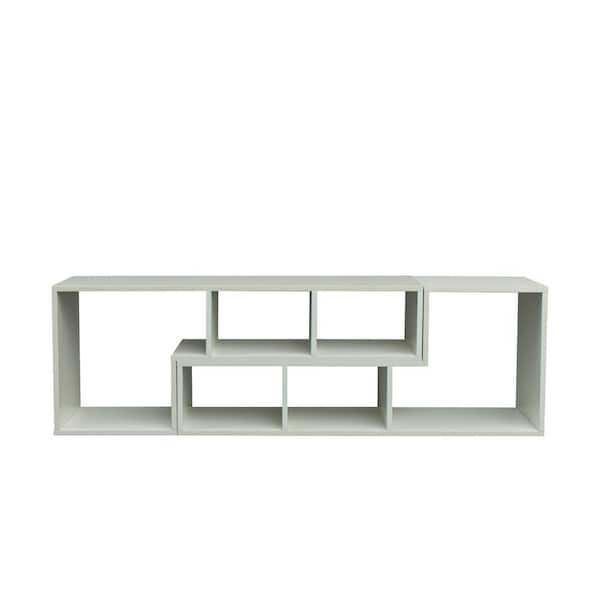 Display Shelf Bookcase, White Tv Stand With Matching Bookcase