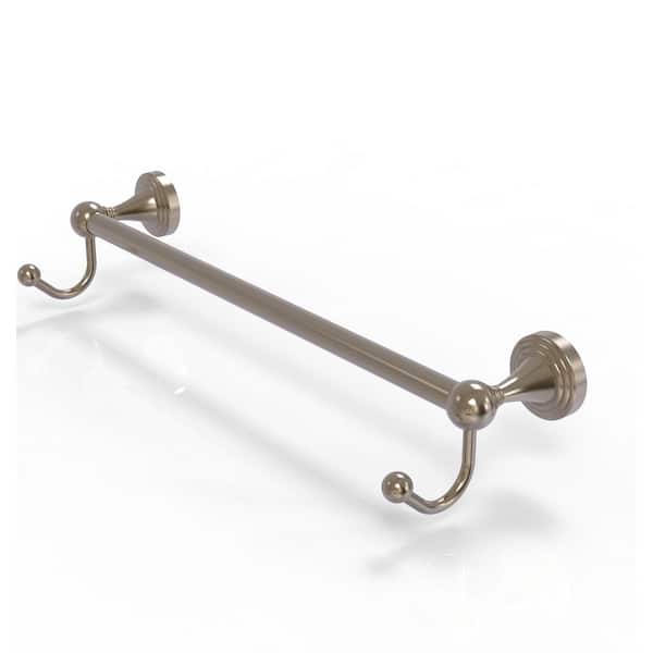 Sag Harbor Collection 18 in. Wall Mounted Single Towel Bar in Antique Pewter