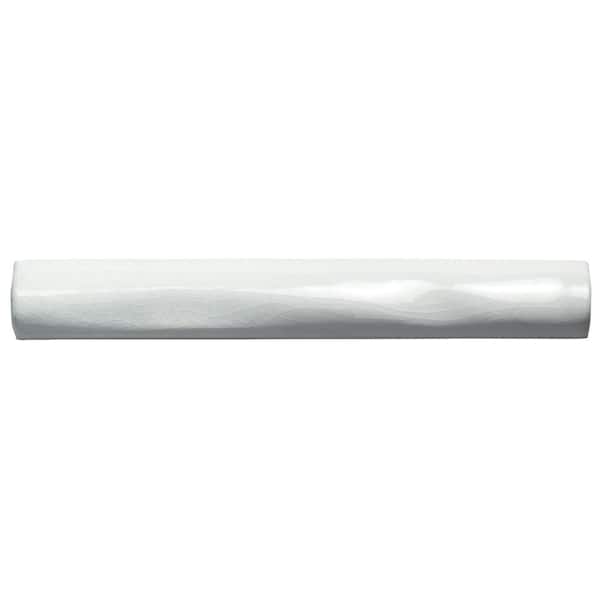 Antic Craquelle Torello Gris Claro 3/4 in. x 6 in. Glossy Ceramic Wall Tile Trim