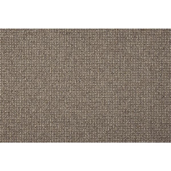 Natural Harmony 6 in. x 6 in. Loop Multi-Level Carpet Sample - Sand Harbor - Color Flint/Stone