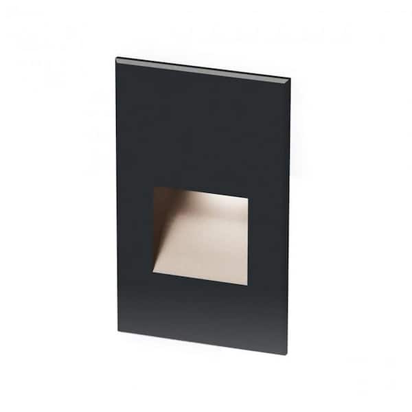 Vertical Step Light Low-Voltage Integrated LED 12-Volt Black on Aluminum Alloy 2700K