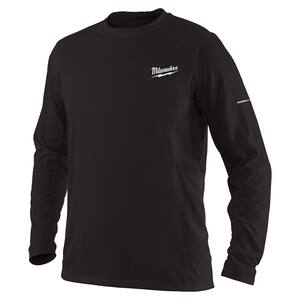 Men's WORKSKIN 3X-Large Black Lightweight Performance Long-Sleeve T-Shirt