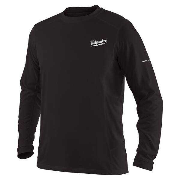 Milwaukee Men's WORKSKIN 3X-Large Black Lightweight Performance Long-Sleeve T-Shirt