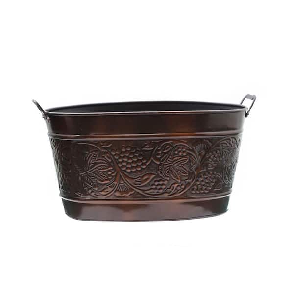 Old Dutch 18 in. x 10.5 in. x 9.5 in. Antique Embossed Heritiage Party Tub