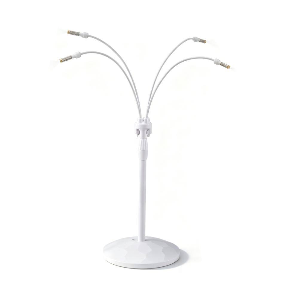 Adjustable Height Standing Misting System – 26.2FT Line, Fillable Base – White