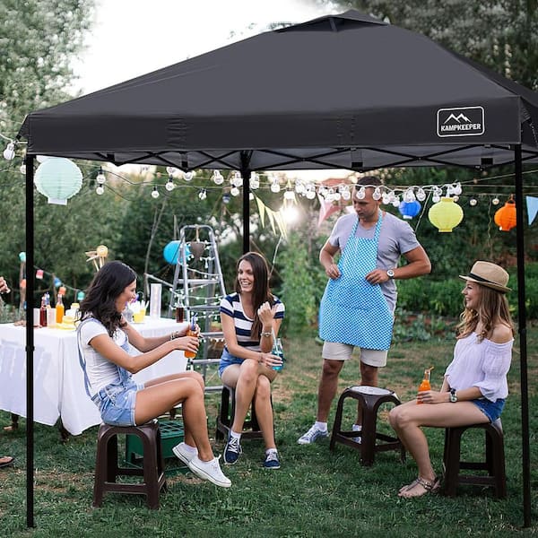Unbranded Pop Up Commercial Canopy Tent - Waterproof and Portable Outdoor Shade with Adjustable Legs, Air Vent, Carry Bag Sandbags