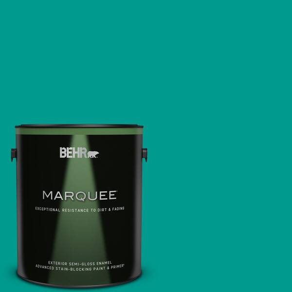 BEHR MARQUEE 1 gal. #P450-6 Tropics Semi-Gloss Enamel Exterior Paint & Primer