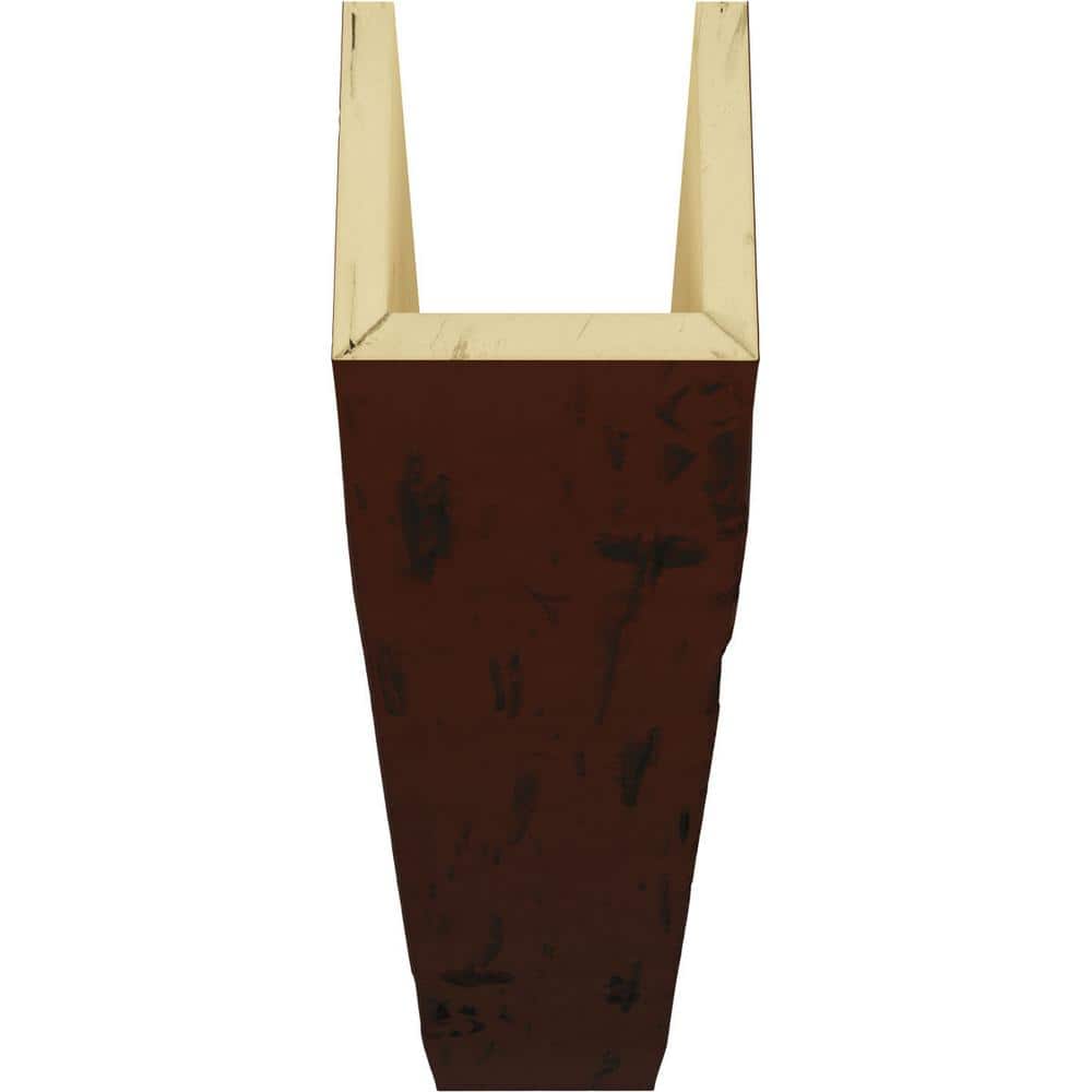 Natural Pecan Faux Wood U-Beam 6" x 6" x 8'