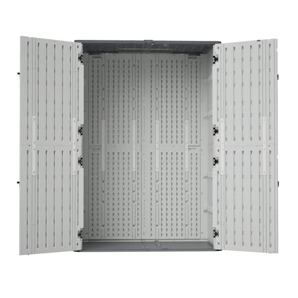 CARBUTLER 4 ft. W x 2.5 ft. D Resin Vertical Storage shed-UV
