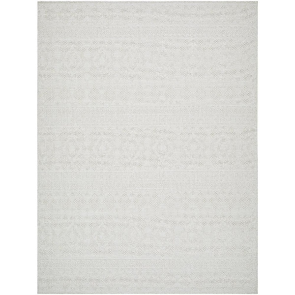 Sandra SDR-2310 Gray 7 ft. x 10 ft. Machine Woven Area Rug