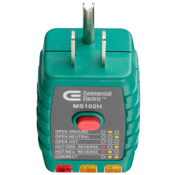 Details about   New Commercial Electric 398469 GFCI 125VAC Outlet Circuit Tester MS102H 