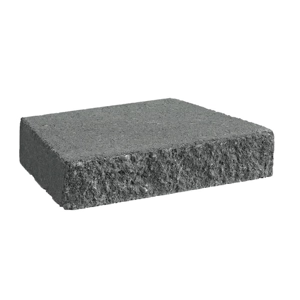 Oldcastle 2.5 in. x 12 in. x 7.5 in. Charcoal Concrete Retaining Wall Cap (128-Piece Pallet)