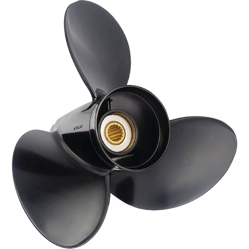 Amita 3 3-Blade Propeller For Johnson/Evinrude, 15 in. Pitch, 13.5 in. Dia.