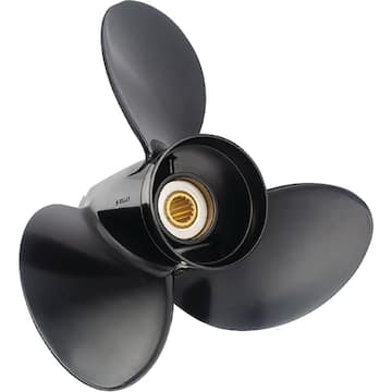 Amita 3 3-Blade Propeller For Johnson/Evinrude, 13 in. Pitch, 13.75 in. Dia.