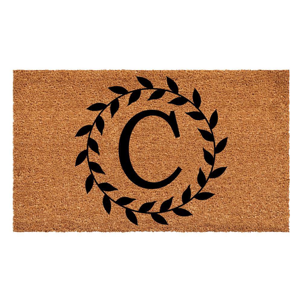 "Laurel Wreath Doormat, 24"" x 36"" (Letter C)" price history on PriceWatchPro