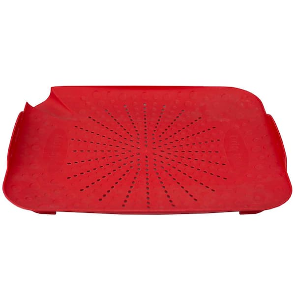 Flat on sale sink colander