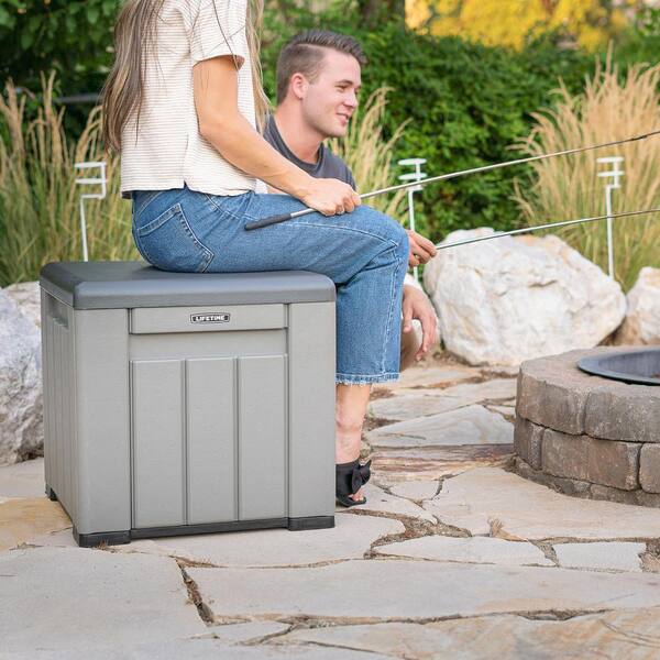 Lifetime 60372U Outdoor Storage Cube Deck Box for Patio Furniture Cushions,  Toys, Garden Tools, Pool Accessories, Gray - Yahoo Shopping