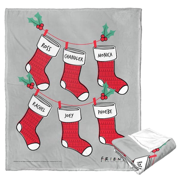 THE NORTHWEST GROUP Wb Friends Friends Stockings Silk Touch Multi-Colored Throw Blanket