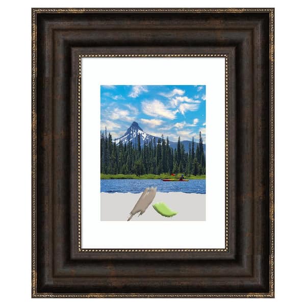 Amanti Art Stately Bronze Picture Frame Opening Size 11x14 in. (Matted To 8x10 in.)